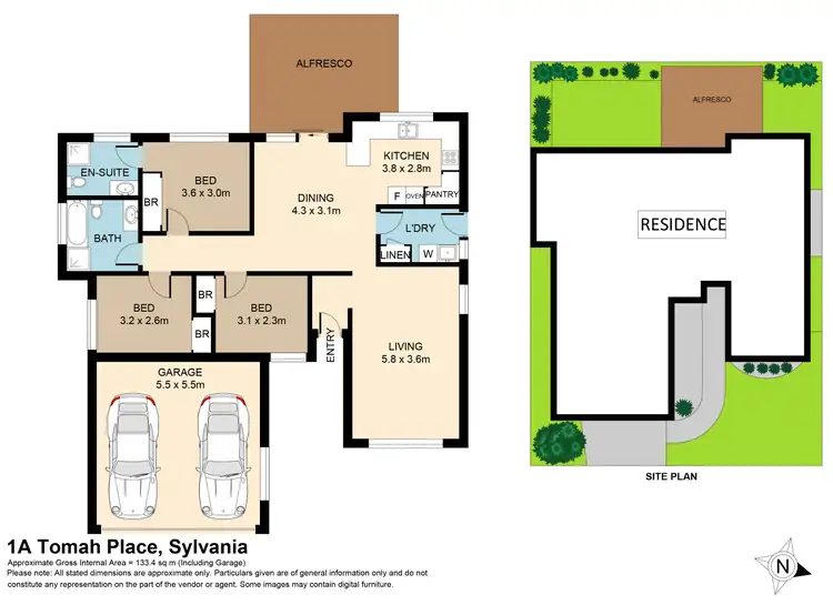 Floorplan of Homely house listing, 1A Tomah Place, Sylvania NSW 2224