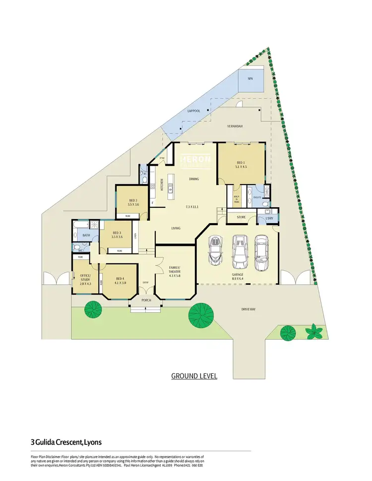Floorplan of Homely house listing, 3 Gulida Crescent, Lyons NT 810