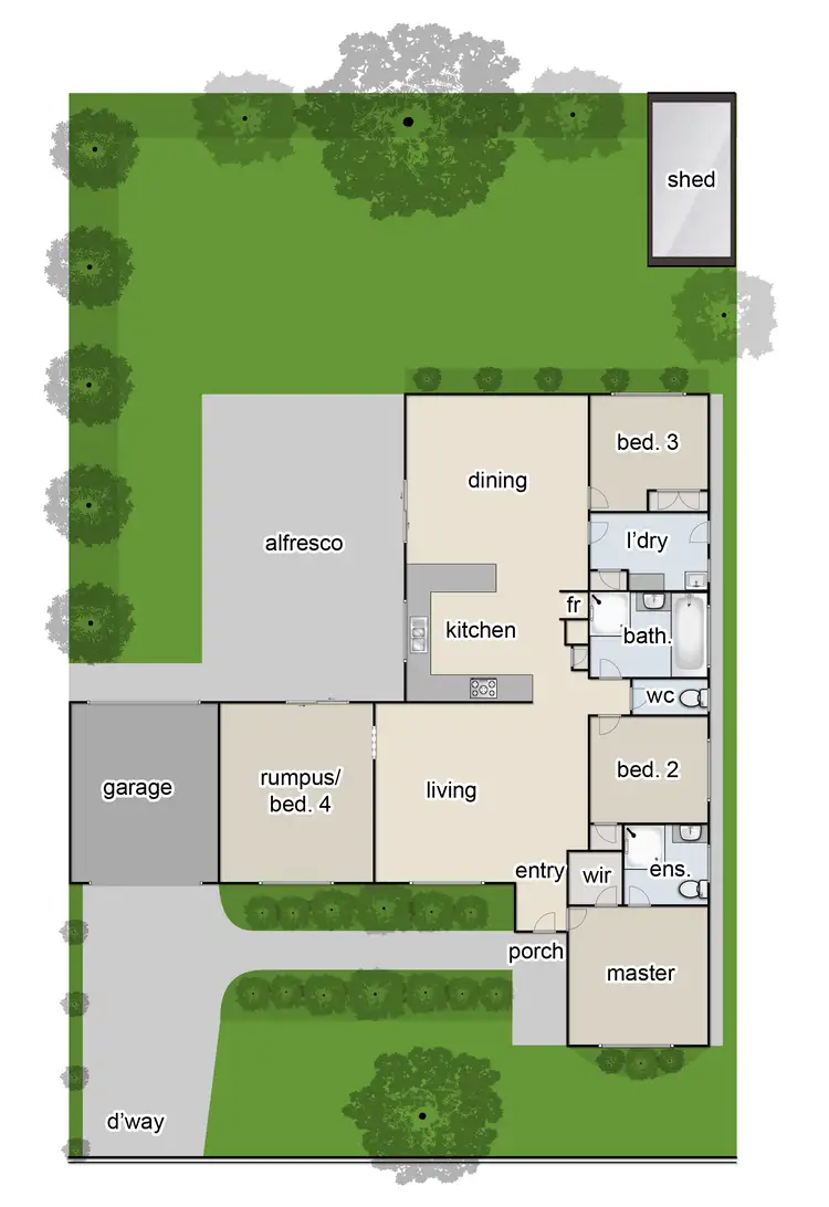 Floorplan of Homely house listing, 4 Insignia Crescent, Berwick VIC 3806