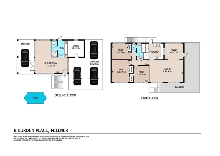Floorplan of Homely house listing, 8 Burden Place, Millner NT 810