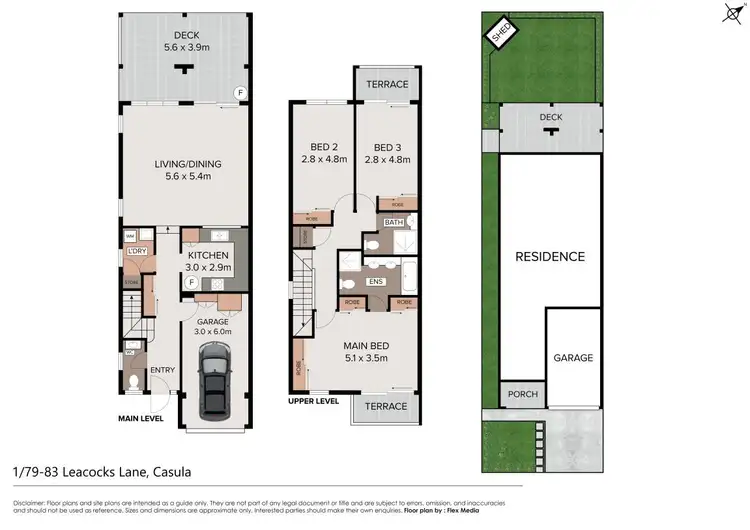 Floorplan of Homely townhouse listing, 1/79-83 Leacocks Lane, Casula NSW 2170