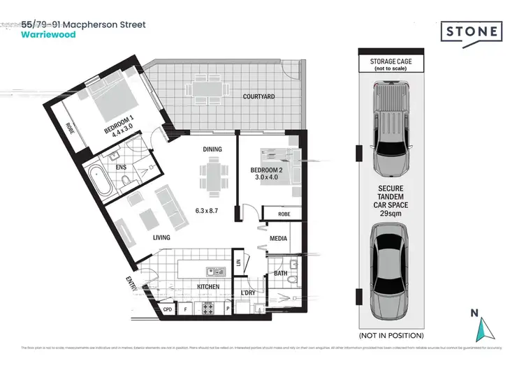 Floorplan of Homely apartment listing, 55/79-91 Macpherson Street, Warriewood NSW 2102