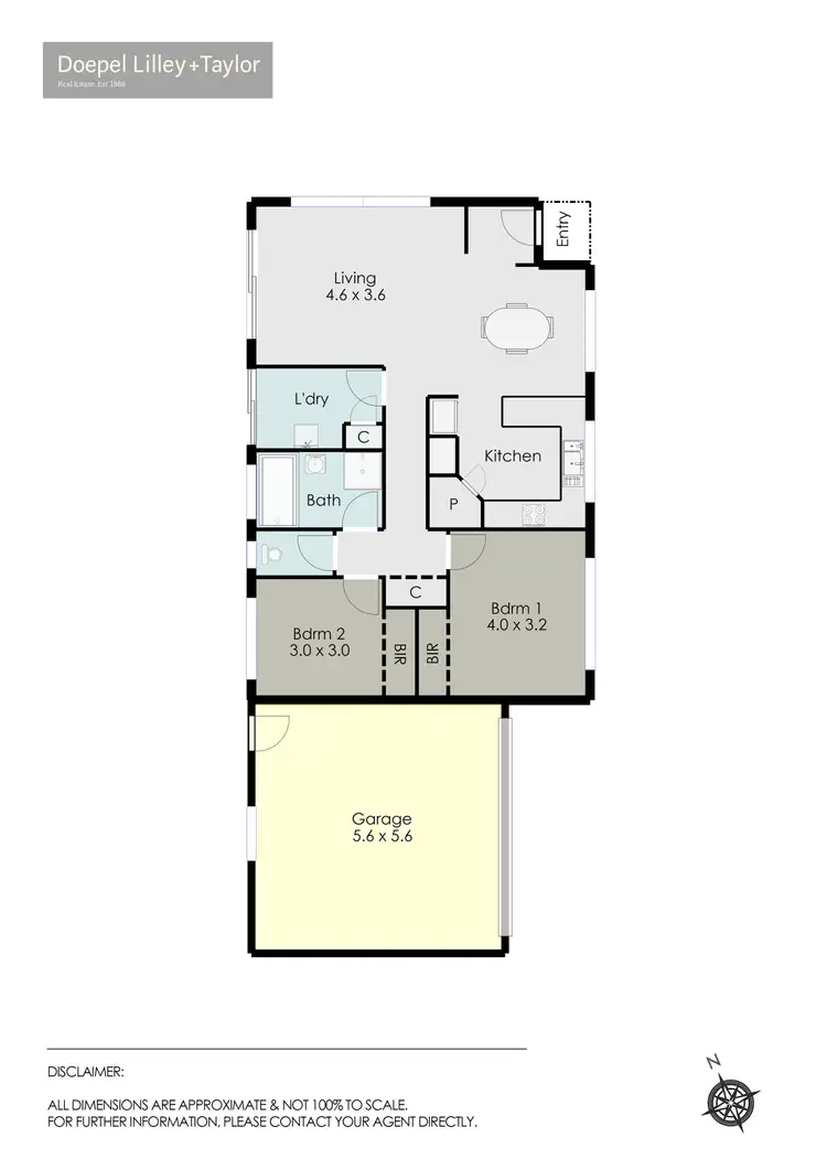 Floorplan of Homely unit listing, 2/316 Herriott Street, Buninyong VIC 3357