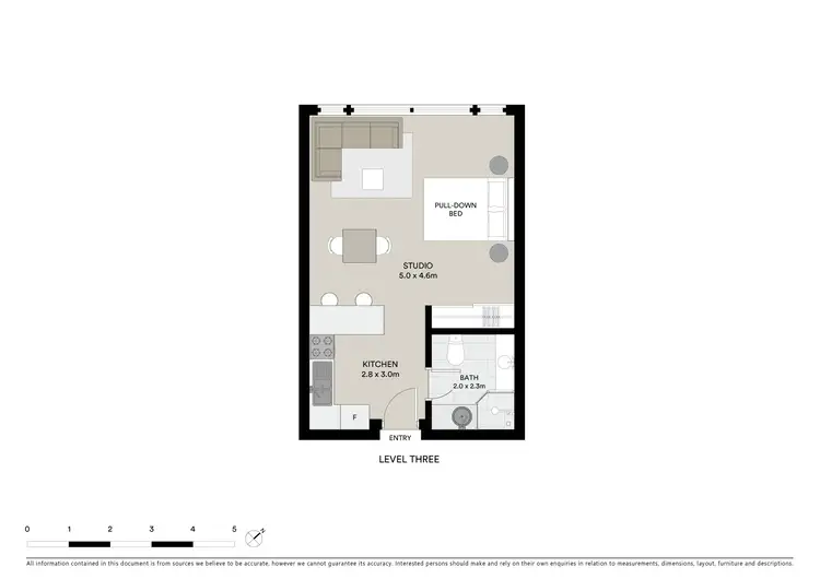 Floorplan of Homely apartment listing, 305/22-40 Sir John Young Crescent, Woolloomooloo NSW 2011