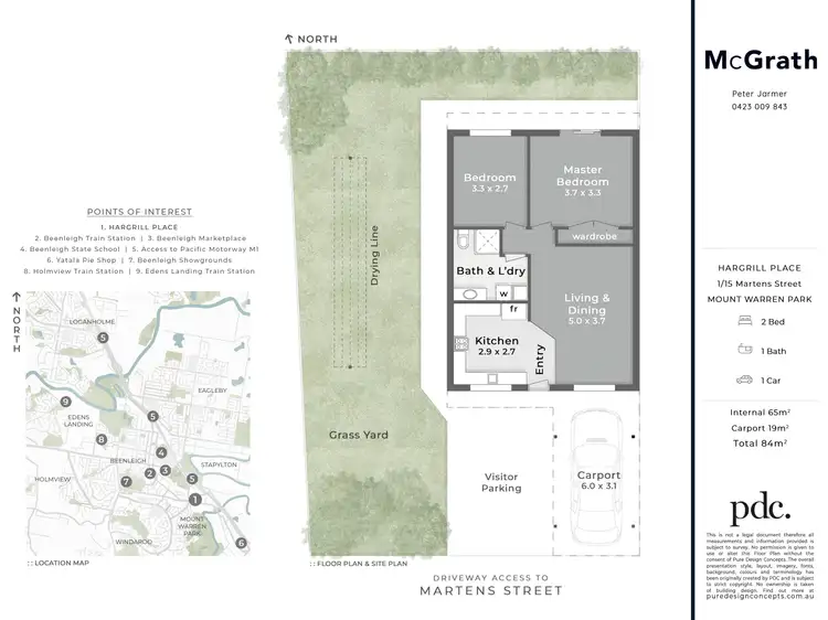 Floorplan of Homely unit listing, 1/15 Martens Street, Mount Warren Park QLD 4207