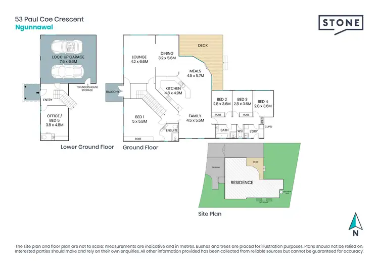 Floorplan of Homely house listing, 53 Paul Coe Crescent, Ngunnawal ACT 2913