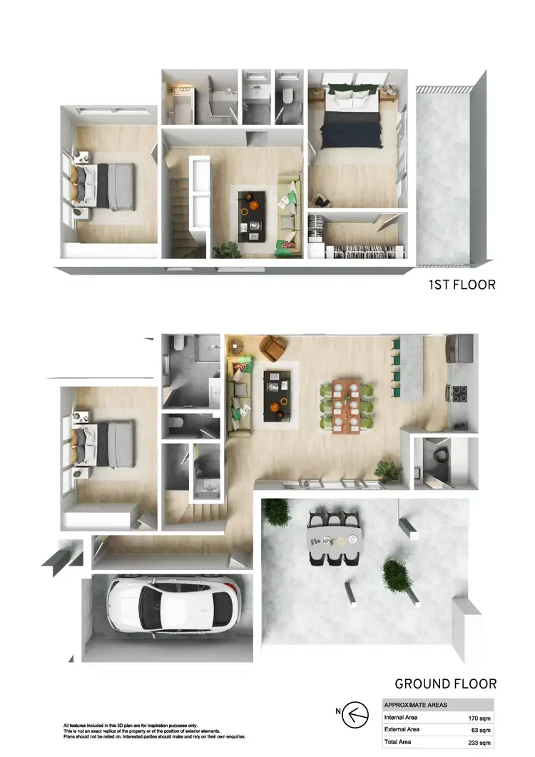 Floorplan of Homely townhouse listing, 1 Palmer Avenue, Kilburn SA 5084