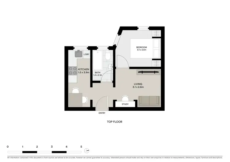 Floorplan of Homely apartment listing, 3/34 Kings Cross Road, Potts Point NSW 2011