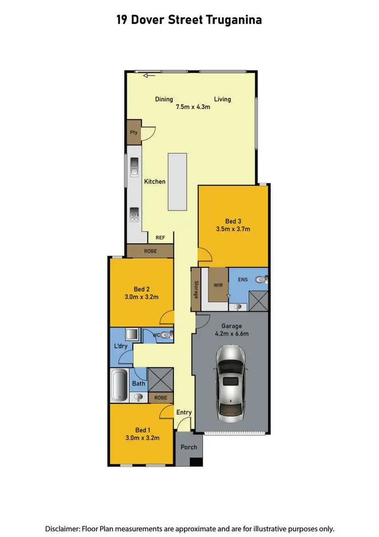 Floorplan of Homely house listing, 19 Dover Street, Truganina VIC 3029