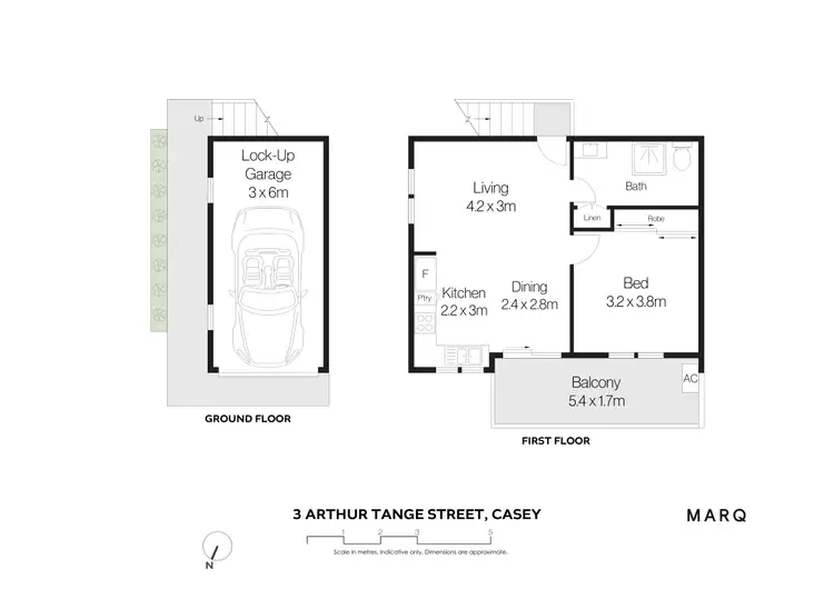 Floorplan of Homely unit listing, 3 Arthur Tange Street, Casey ACT 2913