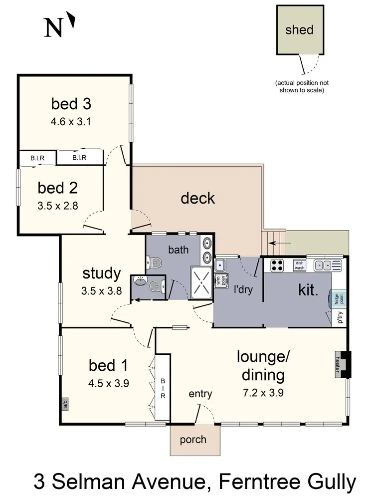 Floorplan of Homely house listing, 3 Selman Avenue, Ferntree Gully VIC 3156