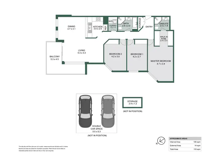 Floorplan of Homely apartment listing, 306/26 Warayama Place, Rozelle NSW 2039