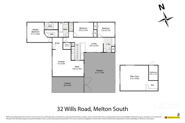 Floorplan of Homely house listing, 32 Wills Road, Melton South VIC 3338