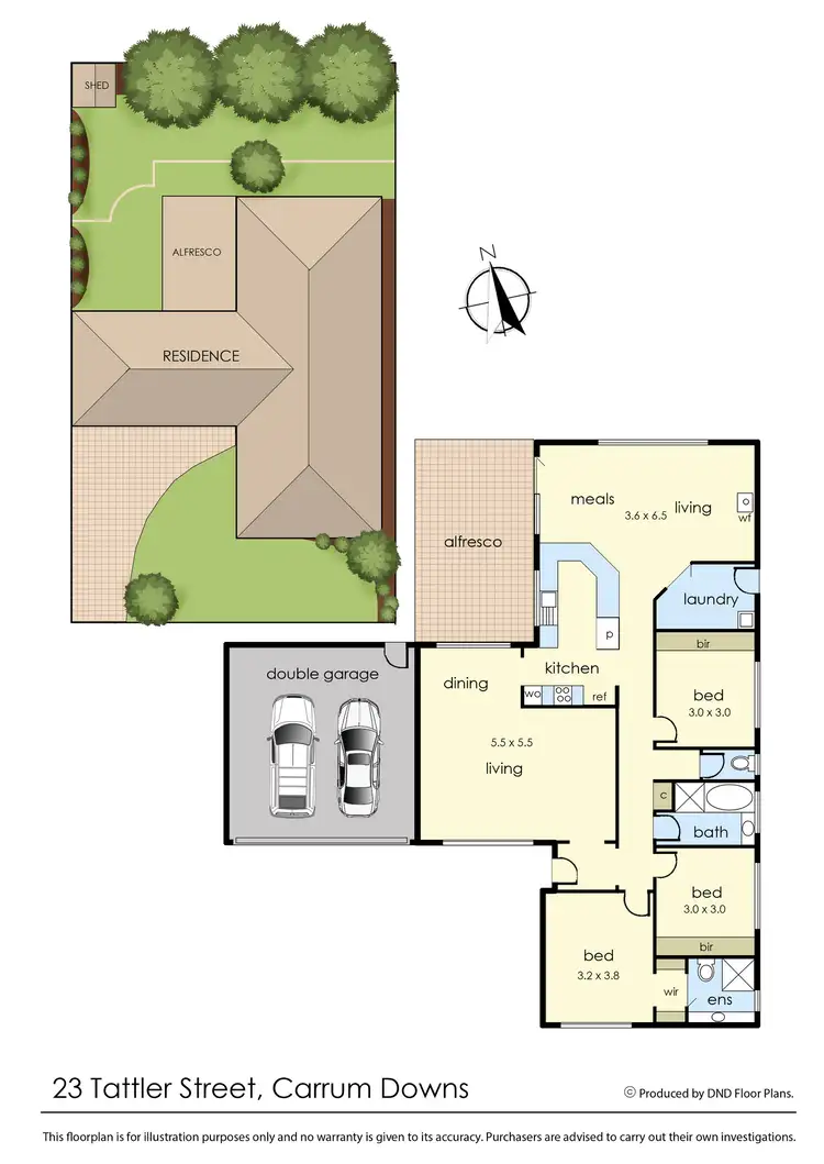 Floorplan of Homely house listing, 23 Tattler Street, Carrum Downs VIC 3201