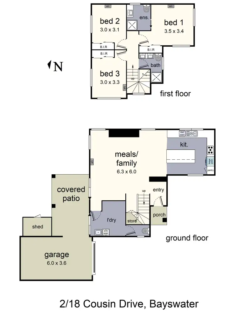 Floorplan of Homely unit listing, 2/18 Cousin Drive, Bayswater VIC 3153