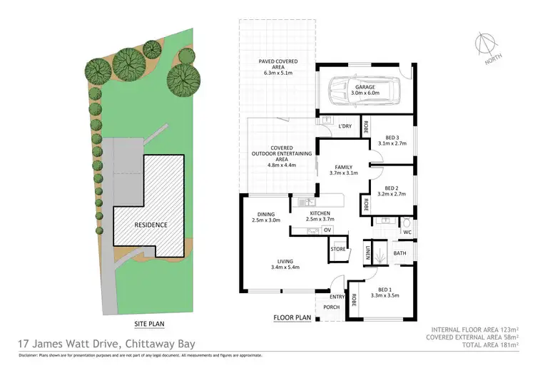 Floorplan of Homely house listing, 17 James Watt Drive, Chittaway Bay NSW 2261
