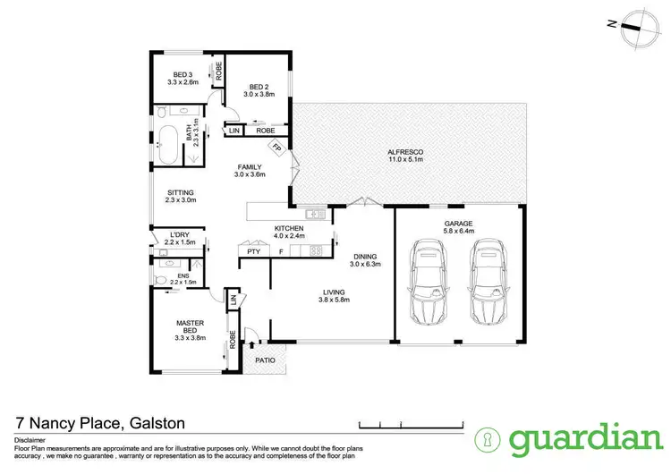 Floorplan of Homely house listing, 7 Nancy Place, Galston NSW 2159