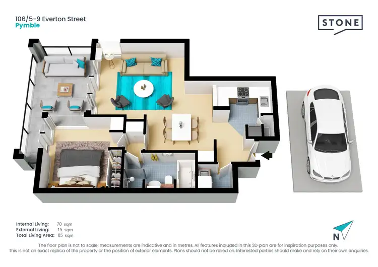 Floorplan of Homely apartment listing, 106/5-9 Everton Street, Pymble NSW 2073