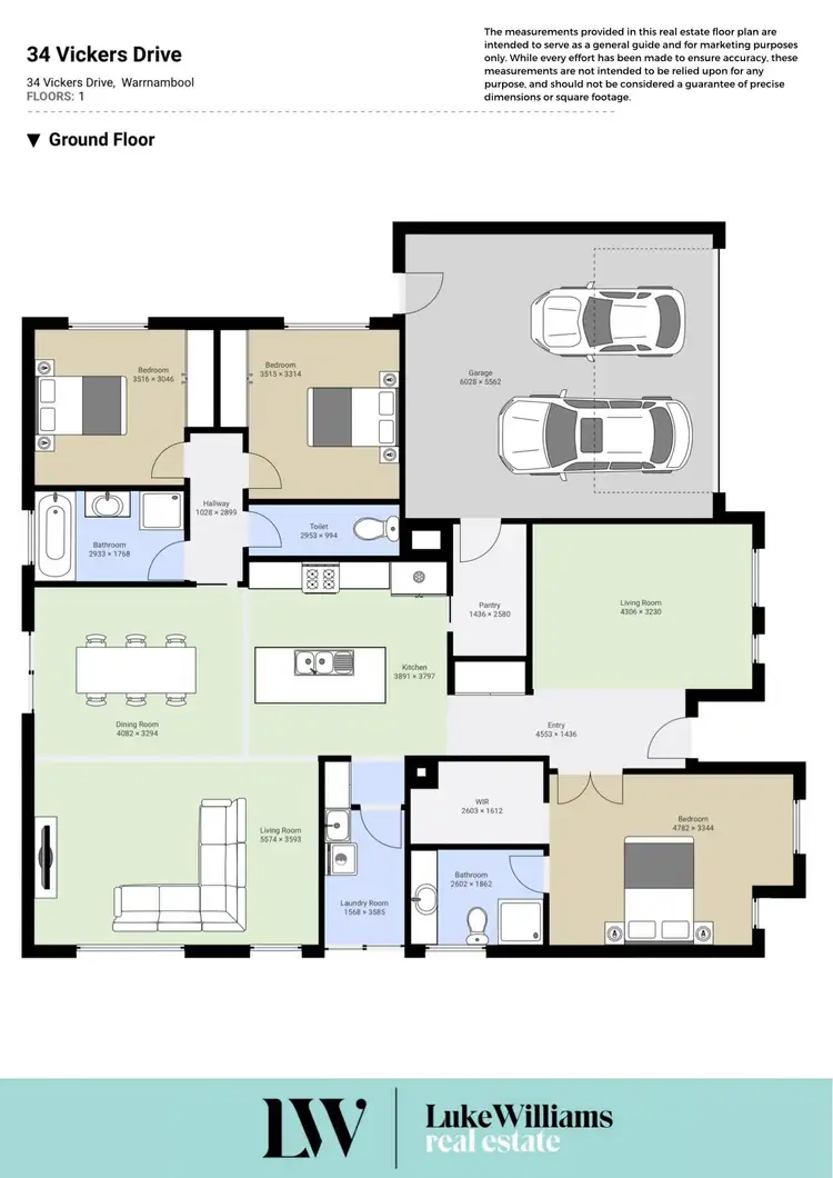 Floorplan of Homely house listing, 34 Vickers Drive, Warrnambool VIC 3280
