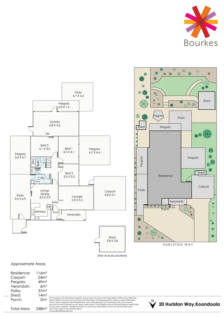Floorplan of Homely house listing, 20 Hurlston Way, Koondoola WA 6064