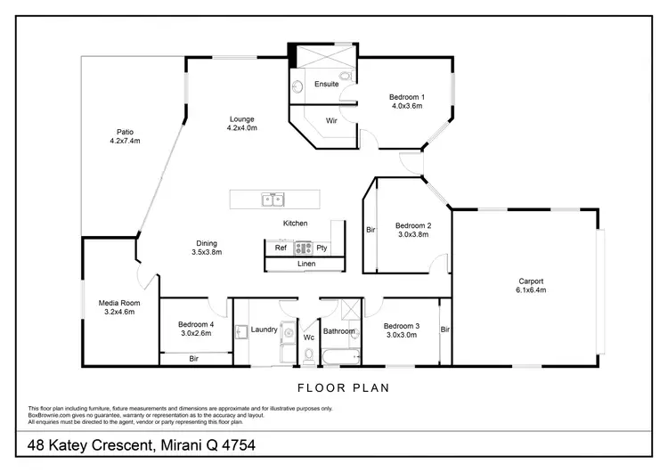 Floorplan of Homely house listing, 48 Katey Crescent, Mirani QLD 4754
