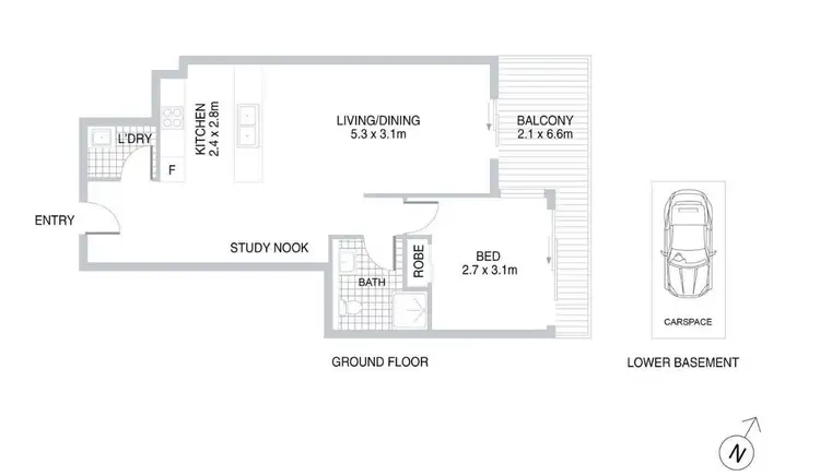 Floorplan of Homely apartment listing, 71/35-39 Balmoral Street, Waitara NSW 2077