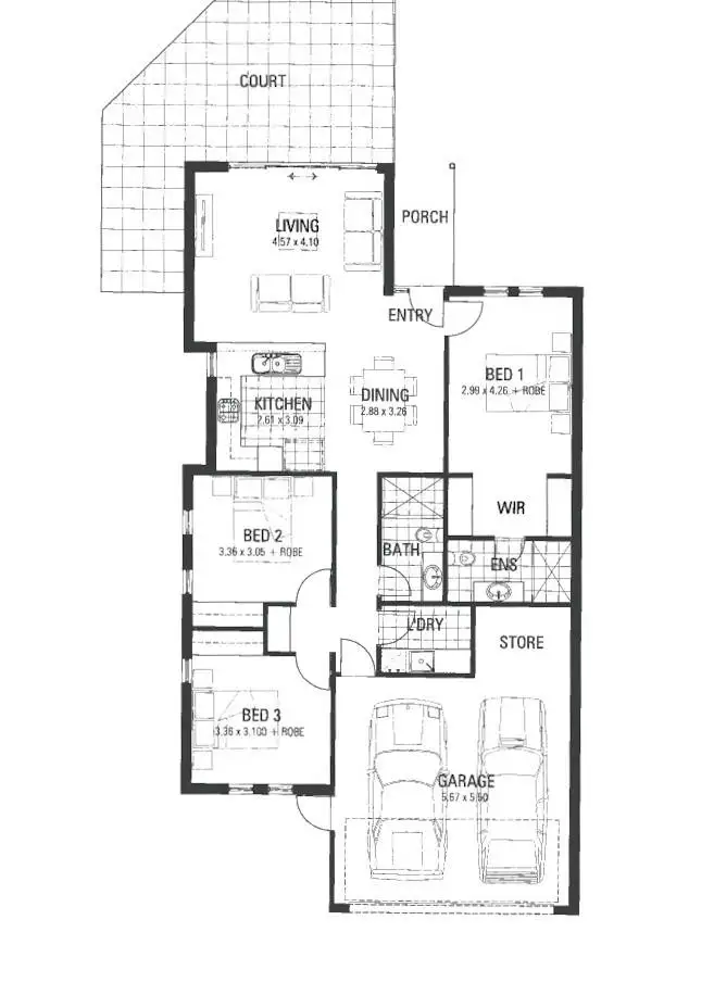 Floorplan of Homely villa listing, 18 Wheelock Road, Medina WA 6167