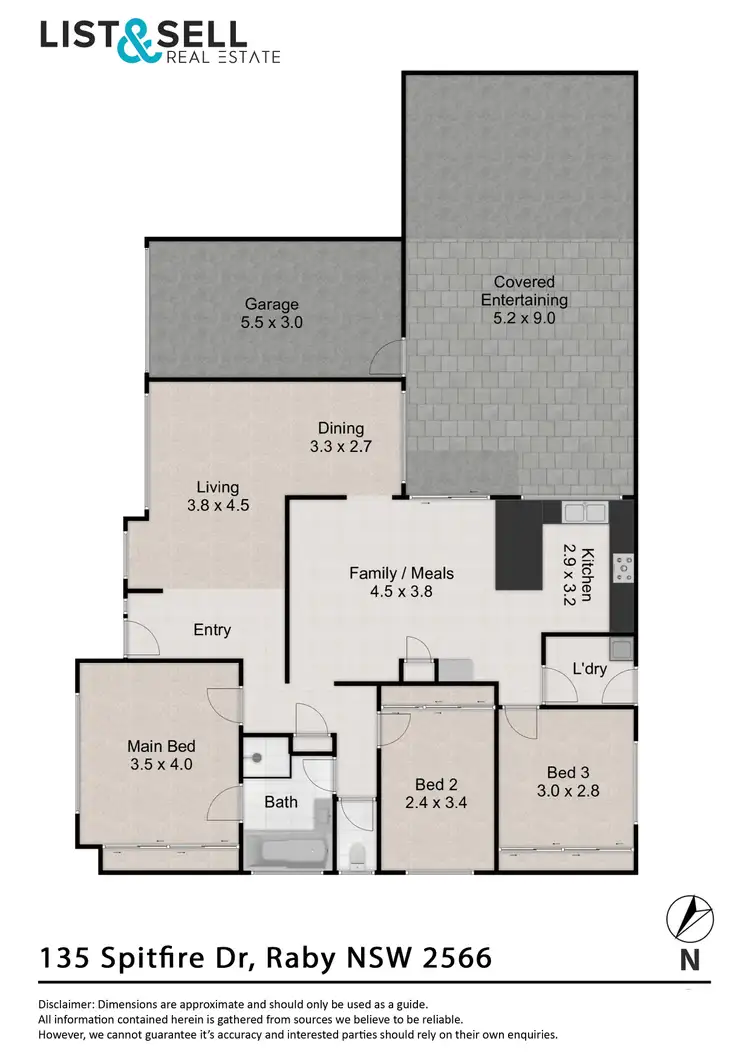Floorplan of Homely house listing, 135 Spitfire Drive, Raby NSW 2566