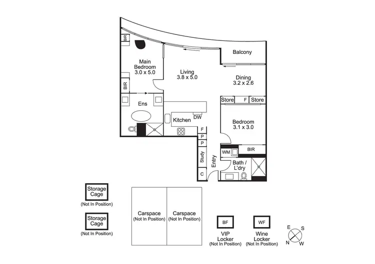 Floorplan of Homely apartment listing, 505P/14-16 The Esplanade, St Kilda VIC 3182