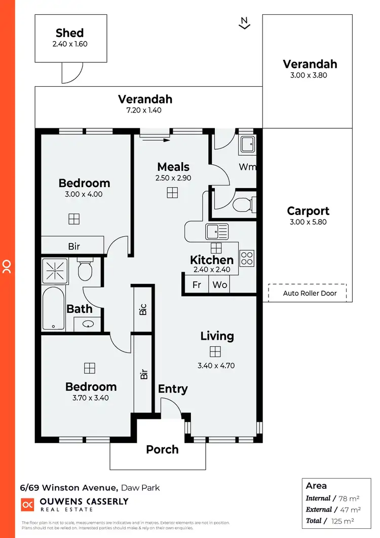 Floorplan of Homely unit listing, 6/69 Winston Avenue, Daw Park SA 5041