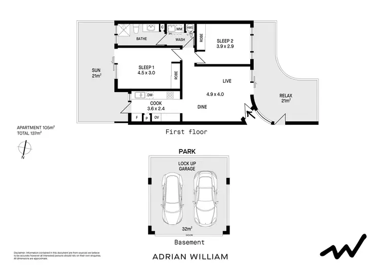 Floorplan of Homely apartment listing, 3/39-45 Norton Street, Leichhardt NSW 2040