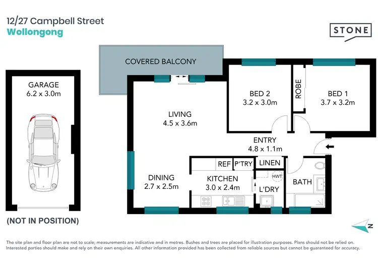 Floorplan of Homely apartment listing, 12/27 Campbell Street, Wollongong NSW 2500