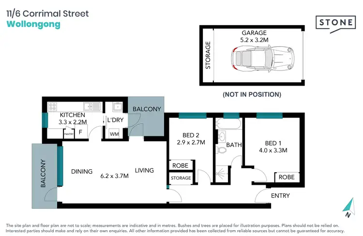 Floorplan of Homely apartment listing, 11/6 Corrimal Street, Wollongong NSW 2500