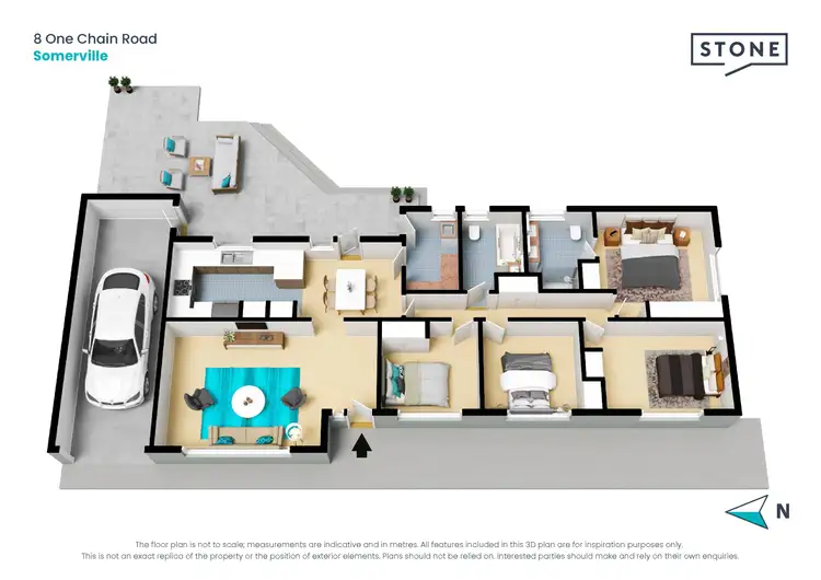 Floorplan of Homely house listing, 8 One Chain Road, Somerville VIC 3912