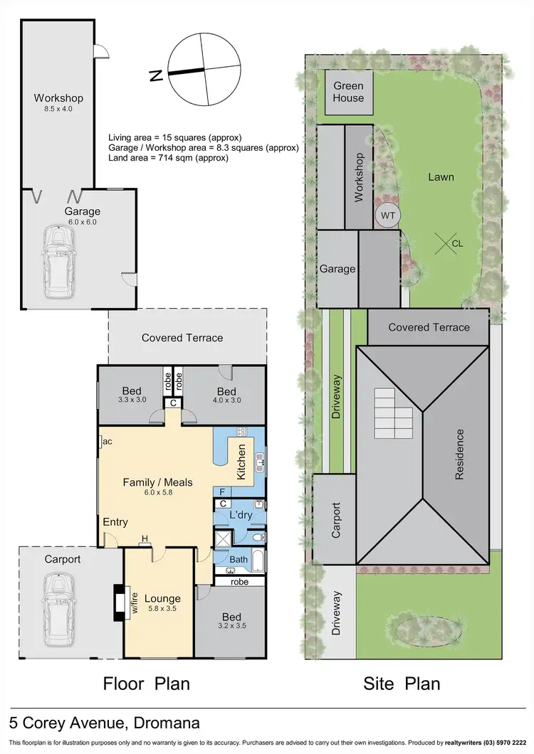 Floorplan of Homely house listing, 5 Corey Avenue, Dromana VIC 3936