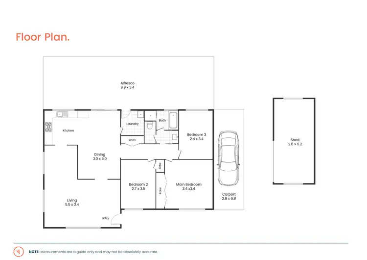Floorplan of Homely house listing, 1 Sayce Close, Metford NSW 2323