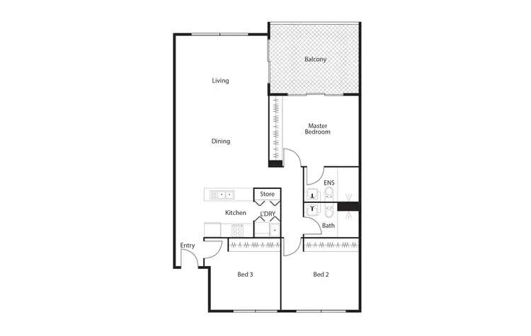 Floorplan of Homely unit listing, 172/15 Mower Place, Phillip ACT 2606