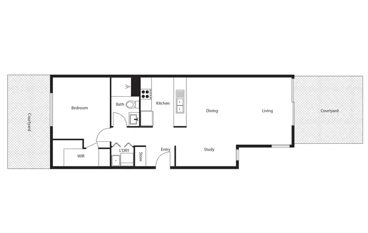 Floorplan of Homely apartment listing, 163/61 John Gorton Drive, Wright ACT 2611