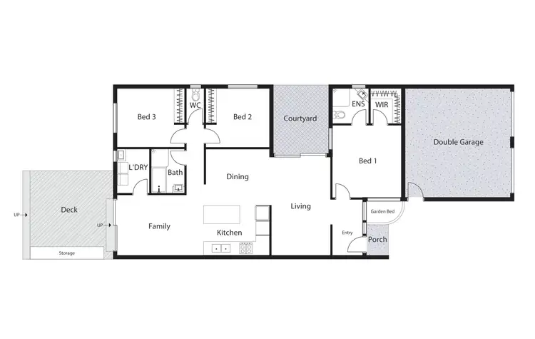Floorplan of Homely house listing, 6 Edney Place, Isaacs ACT 2607