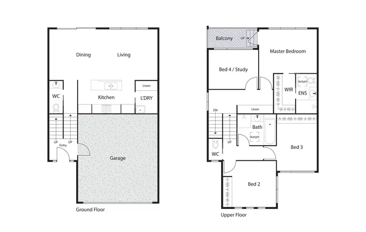 Floorplan of Homely townhouse listing, 1/29 Bott Crescent, Casey ACT 2913