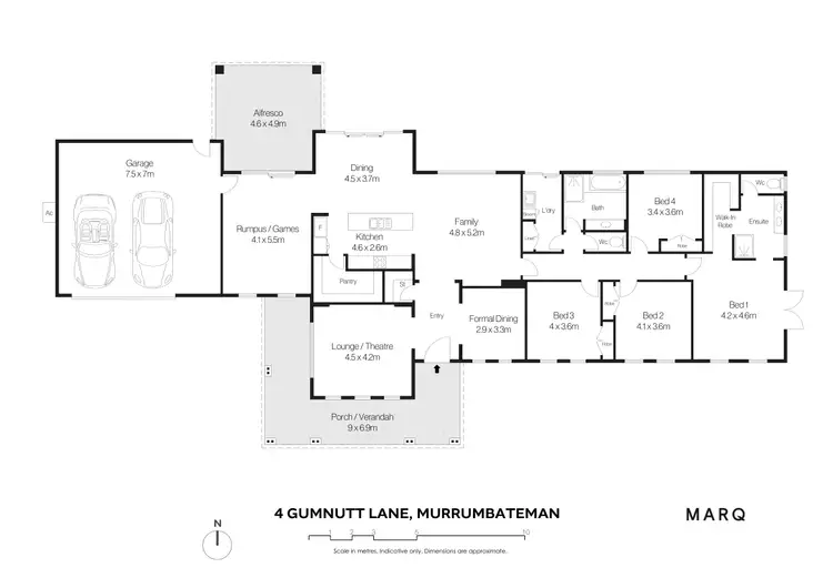 Floorplan of Homely rural property listing, 4 Gumnutt Lane, Murrumbateman NSW 2582
