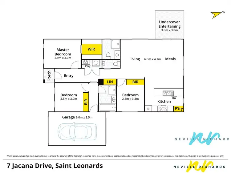Floorplan of Homely house listing, 7 Jacana Drive, St Leonards VIC 3223