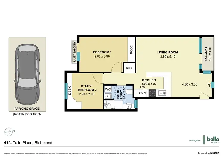 Floorplan of Homely apartment listing, 41/4 Tullo Place, Richmond VIC 3121