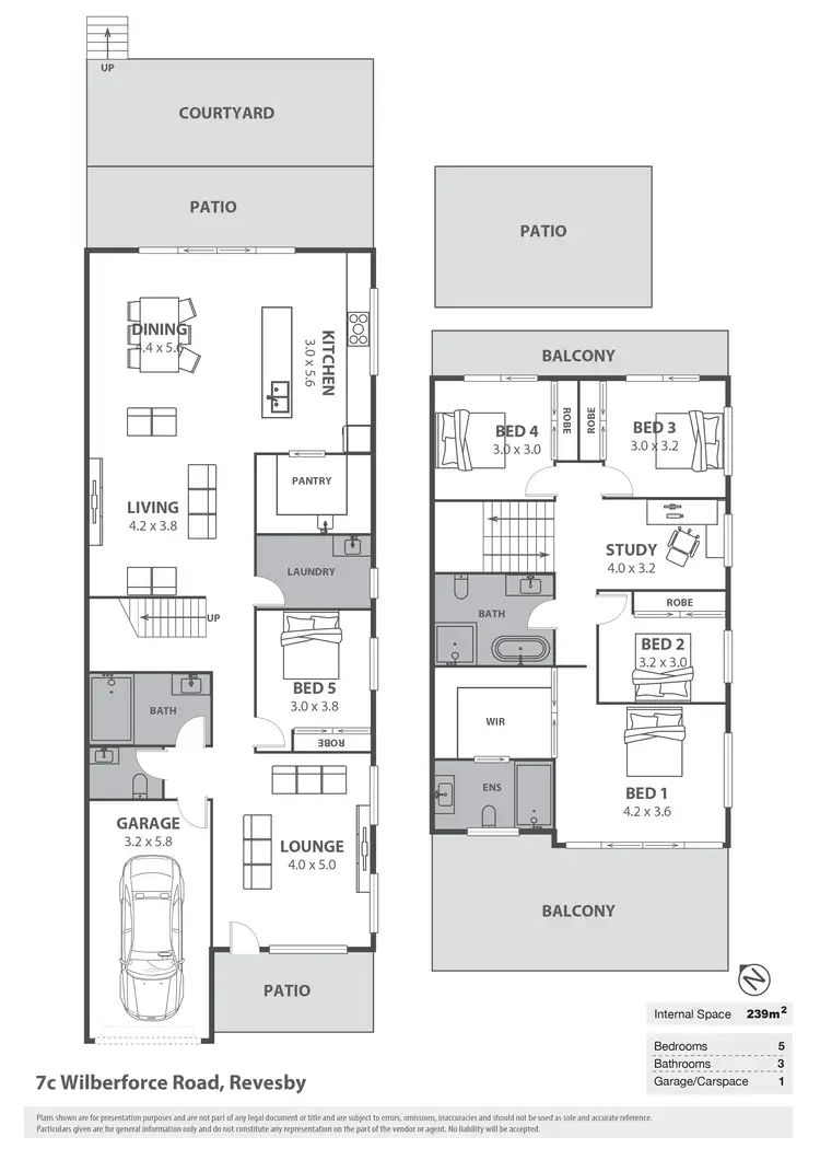 Floorplan of Homely semi-detached listing, 7C Wilberforce Road, Revesby NSW 2212
