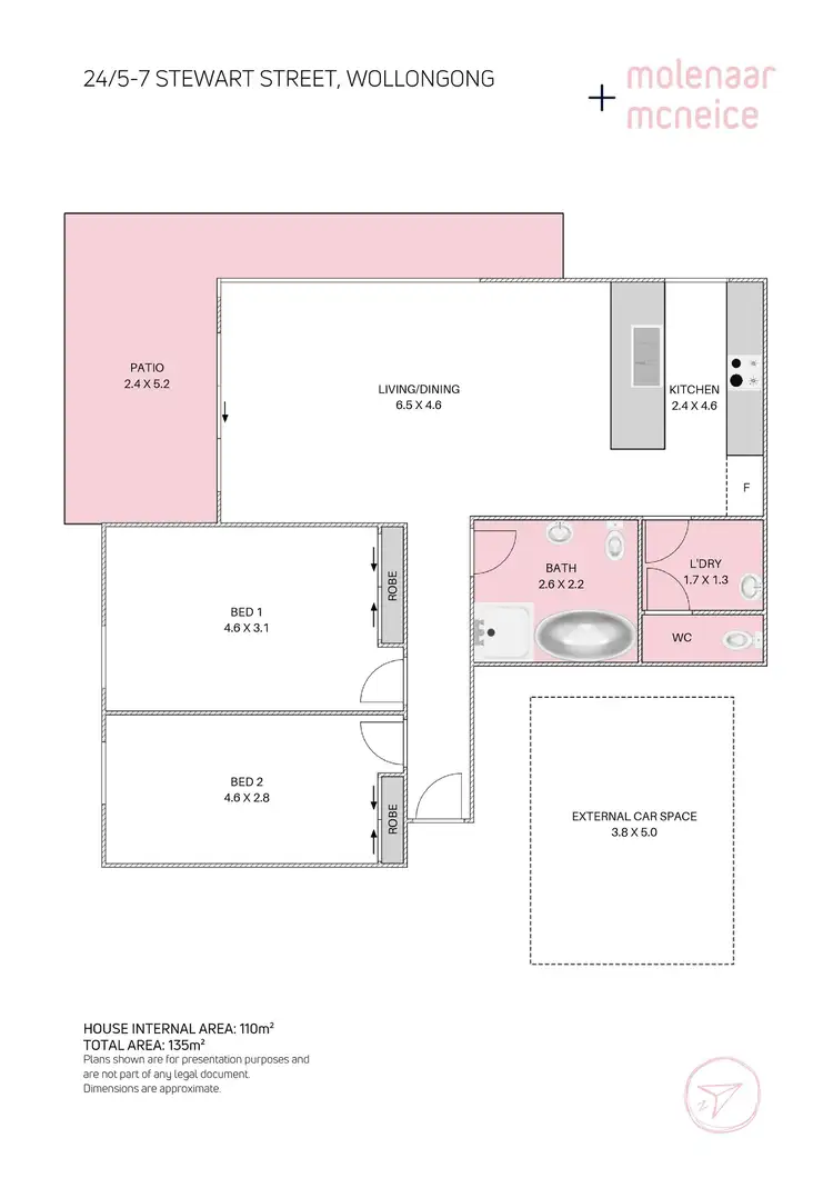 Floorplan of Homely unit listing, 24/5-7 Stewart Street, Wollongong NSW 2500