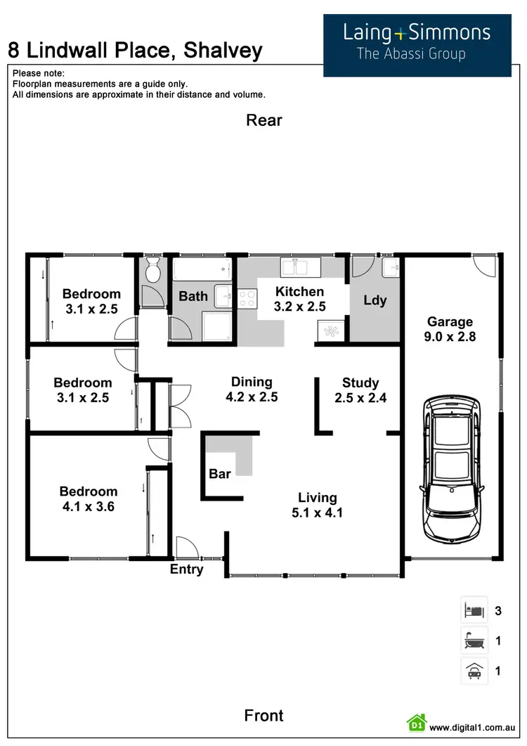 Floorplan of Homely house listing, 8 Lindwall Place, Shalvey NSW 2770
