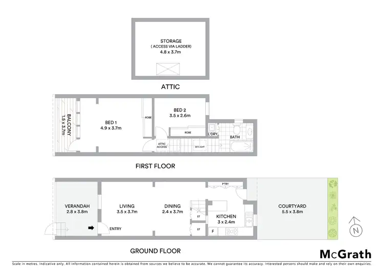 Floorplan of Homely apartment listing, 48 Brougham Street, Potts Point NSW 2011