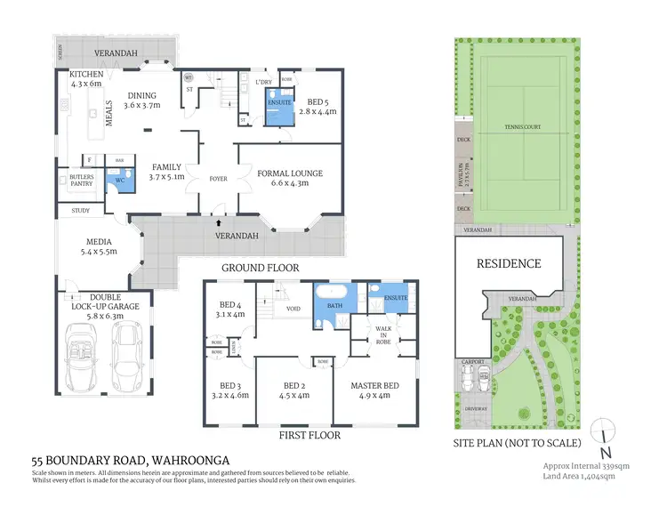 Floorplan of Homely house listing, 55 Boundary Road, Wahroonga NSW 2076