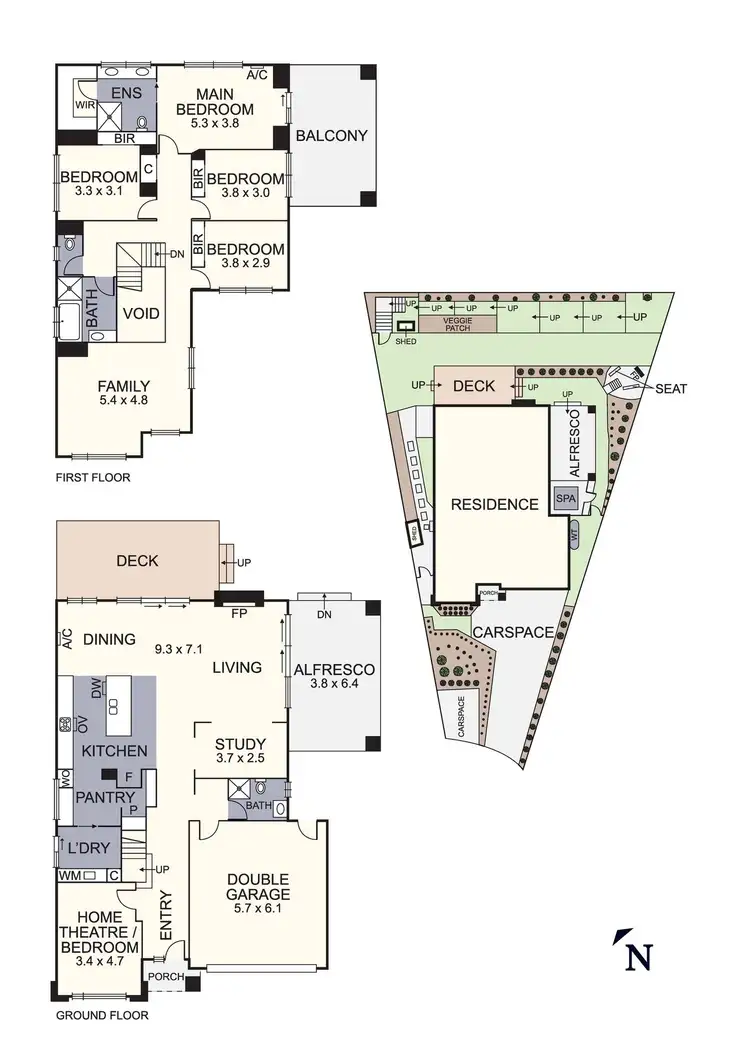 Floorplan of Homely house listing, 42 Aspiration Rise, Diamond Creek VIC 3089