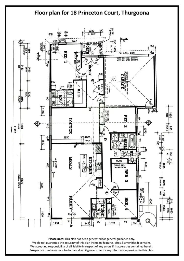 Floorplan of Homely house listing, 18 Princeton Court, Thurgoona NSW 2640